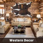 AROGAN Western Decor Faux Fur Cowhide Rug, 4.6x5.2 Feet Premium Animal Skin Cow - Image 5