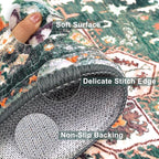 Yamaziot Washable Area Rug, 2x3 Small Entryway Rug Non-Slip Boho Vintage Rug - Image 3