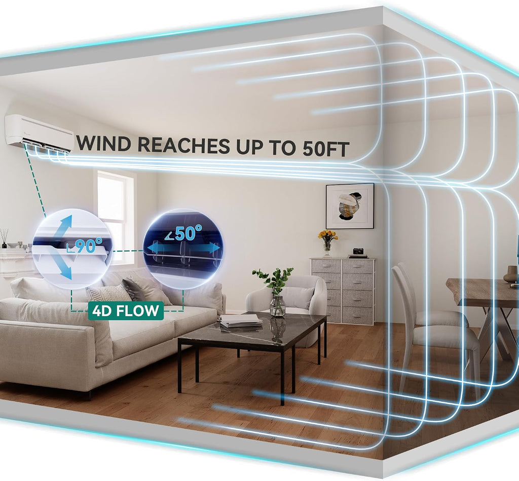 YITAHOME 12000 BTU Mini Split AC/Heating System  220V 17.5 SEER2