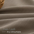 Dark Taupe Linen Curtains 84 Inches Long - Image 5