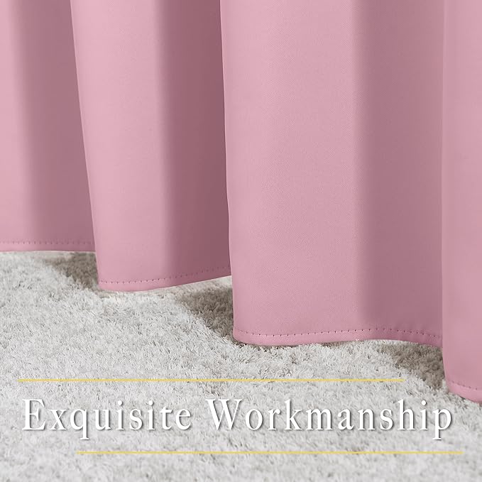 NICETOWN Crystal Pink Blackout Curtains & Drapes - Image 6