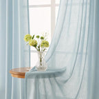 Sky Blue Curtains 120 inch Length - Image 4