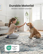 AMADA HOMEFURNISHING 8x10 Washable Area Rug, Low-Profile - Image 3