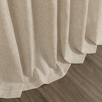 Taupe Burlywood Linen Curtains 132 Inch Length - Image 9