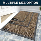 Colorxy Waterproof Doormat, Sturdy Natural Rubber Front Indoor Mat, Non Slip - Image 7