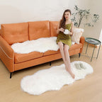 linmopm Faux Fur Rug Sheepskin Shag Fluffy Fuzzy White 2x6 ft Runner Rugs - Image 6
