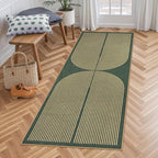 Lahome Enfys Modern Rainbow Easy Jute Entryway Runner Rug, Washable Carpet by Lahome