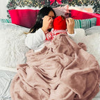 Bedsure GentleSoft Fleece Blanket Twin Size Dusty Pink - Image 5