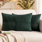 MIULEE Army Green Decorative Lumbar Throw Pillow Covers 12x20 Inch by MIULEE