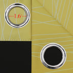 Estelar Textiler Yellow and Greyish White Gradient Blackout Curtains, Thermal - Image 7