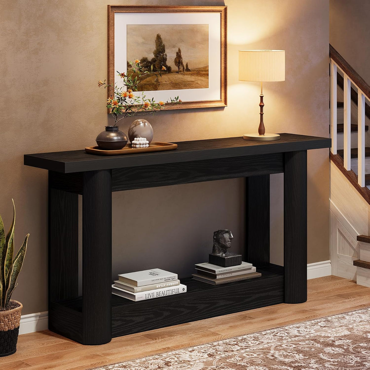 Tribesigns 63" Modern Console Table, Narrow Long Sofa Table Behind Couch