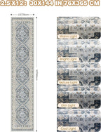Carpet Runners for Hallway 12ft, Non-Slip Long Bathroom Rugs Runner for Kitchen - Image 2
