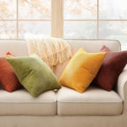 Topfinel Fall Burnt Orange Decorative Throw Pillows Covers 24x24 Inch Set of 4 - Image 3