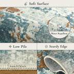 BEIMO Area Rugs 6x9 for Living Room Bedroom, Modern Abstract Machine Washable - Image 9