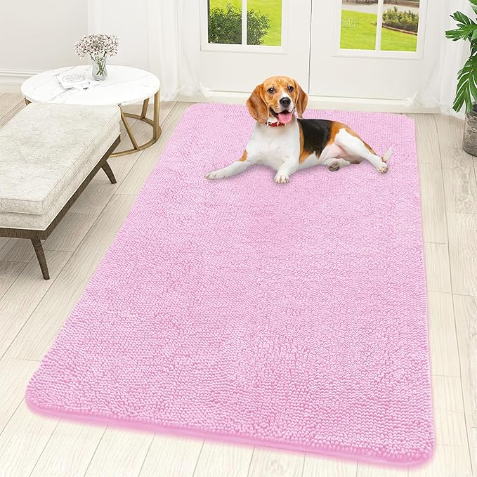OLANLY Dog Door Mat for Muddy Paws 59x32, Absorbs Moisture and Dirt, Absorbent by OLANLY