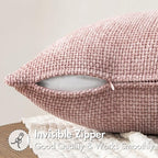 MIULEE Pack of 2 Valentines Day Couch Throw Pillow Covers 18x18 Inch Pink - Image 5