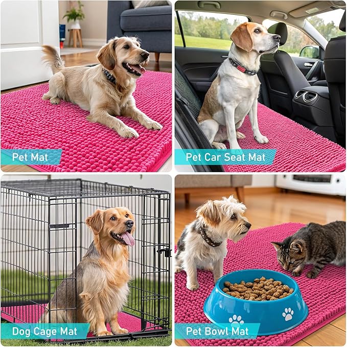 OLANLY Dog Door Mat for Muddy Paws 40x32, Absorbs Moisture and Dirt, Absorbent - Image 7
