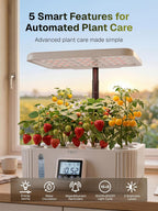 HBN hydroponics Growing System Kit 12 Pods Indoor Garden with Grow Light