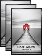 ELSKER&HOME 24x36 Poster Frame 3 Pack, Black