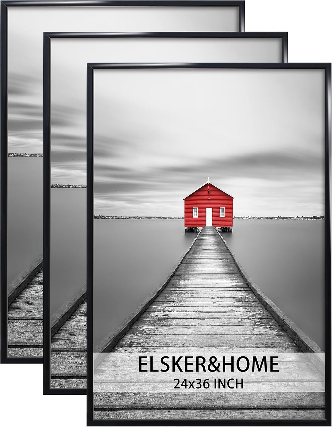 ELSKER&HOME 24x36 Poster Frame 3 Pack, Black
