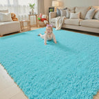 Rugs for Living Room 5x8, Alfombras para Salas Shag Large Plush Soft Area Rug by Junhejiamei