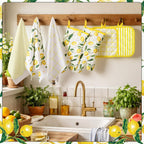 Tigeen 8-Pack Lemon Kitchen Decor Set Lemon Kitchen Accessories