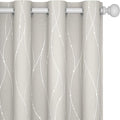 Deconovo Beige Curtains for Living Room, Light Darkening Soundproof Drapes by Deconovo