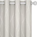 Deconovo Beige Curtains for Living Room, Light Darkening Soundproof Drapes by Deconovo