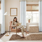 NICETOWN Farmhouse 100% Blackout Linen Curtains - Image 2