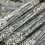 GarveeHome Modern Geometric Area Rug 4x6 Distressed Bordered Washable Non Slip - Image 4