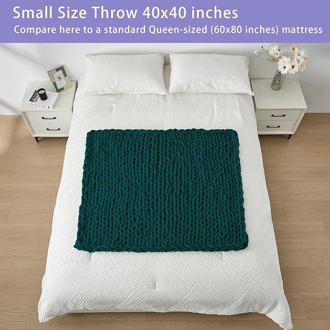 Bigacogo Chunky Knit Throw Blanket - Image 5