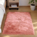 Goolela Pink Fluffy Fuzzy Rug for Girls Bedroom 3x5 Faux Fur Rug Furry Shag by Goolela