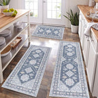 HEBE Boho Kitchen Rug Sets 3 Piece by HEBE