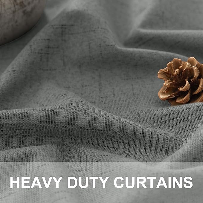 Gray Black Out Curtains 72 Inch Long - Image 3