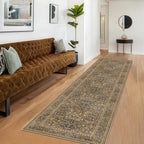 Hazo Haus Non Slip 2x10 Gold Brown Hallway Runner - 10ft Long Runner Rugs - Image 3