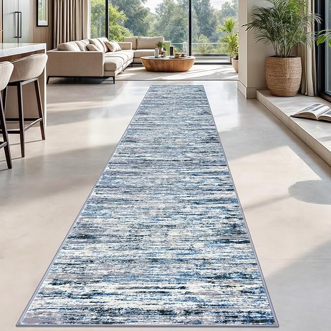 Lansny Modern Abstract Runner Rug 2.6x18 - Image 2