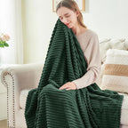 BEDELITE Fleece Throw Blanket for Couch – 3D Ribbed Jacquard Soft and Warm - Image 4
