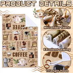 Bencailor 6 Pcs Coffee Kitchen Towels Decorative Dish Towels Sets