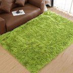 Goolela Lime Green Area Rug 6x9 Fuzzy Fluffy Furry Shag Rug by Goolela