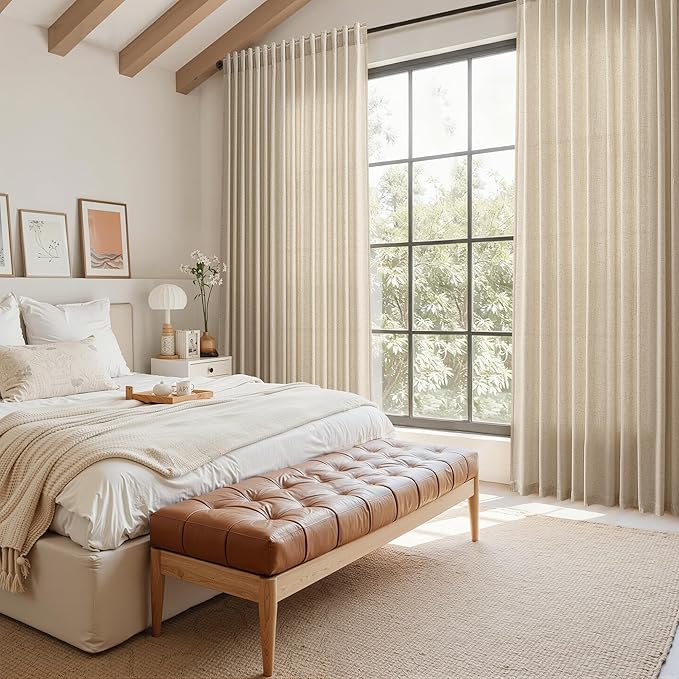 Taupe Burlywood Curtains 120 Inches Long - Image 8