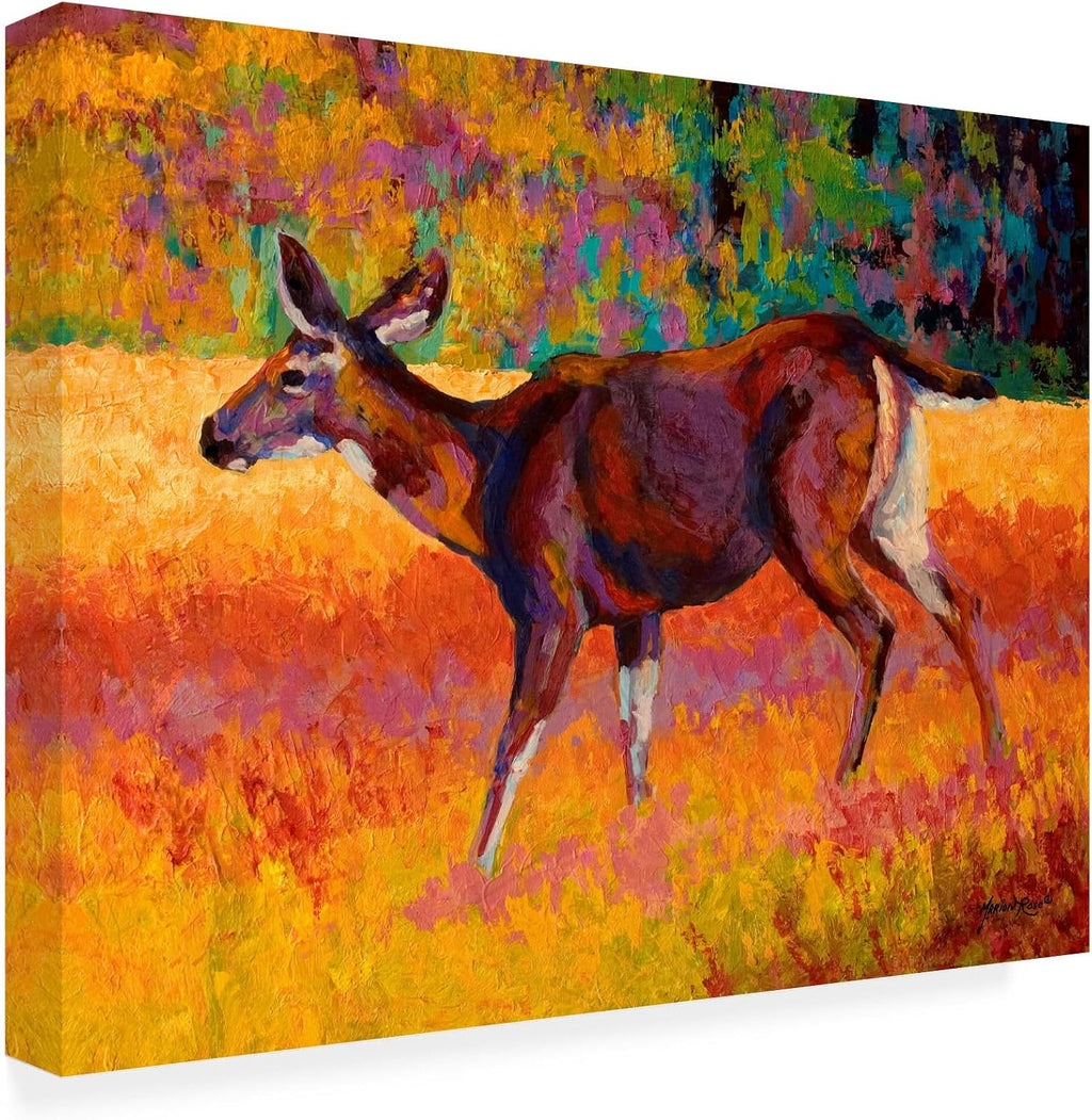 Wrapped Canvas Wall Art - Marion Rose 'Collie' Wall Art for Living Room, Bedroom, or Office Décor - 18x24