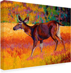 Wrapped Canvas Wall Art - Marion Rose 'Collie' Wall Art for Living Room, Bedroom, or Office Décor - 18x24