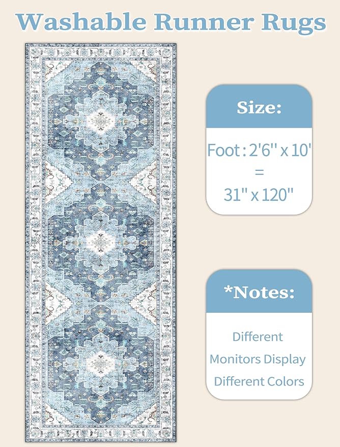 SERISSA Boho Washable Runner Rug - Image 5