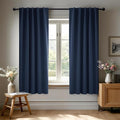 Deconovo Blackout Curtains, Thermal Insulated, W38 x L63 2 Panels, Back Tab by Deconovo