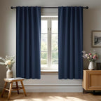 Deconovo Blackout Curtains, Thermal Insulated, W38 x L63 2 Panels, Back Tab by Deconovo