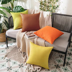 MIULEE Decorative Outdoor Pillow Covers Fall 18x18 Bright Orange