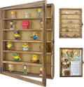 FramePro Shadow Box Frame Display Case 12x16 with Removable Shelves, Deep Memory Box Trinket Knick Knack Shelf Cabinet for Collector, Keepsake Coins Military Medals Wedding Flowers Real Wood