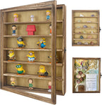 FramePro Shadow Box Frame Display Case 12x16 with Removable Shelves, Deep Memory Box Trinket Knick Knack Shelf Cabinet for Collector, Keepsake Coins Military Medals Wedding Flowers Real Wood