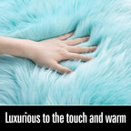 LOCHAS Soft Fluffy Faux Fur Rugs - Image 3
