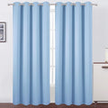 LEMOMO Blackout Curtains 66 x 95 inch/Sky Blue Curtains Set of 2 Panels/Thermal by Lemomo